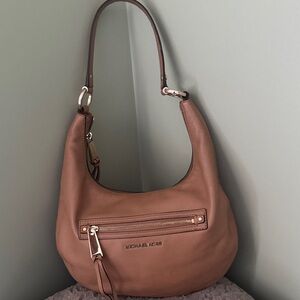 Michael Kors Tan Leather Hobo Bag